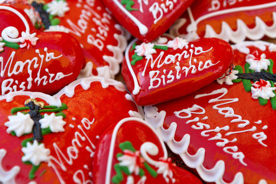 Licitars of Marija Bistrica, colorfully decorated biscuits made of sweet honey dough