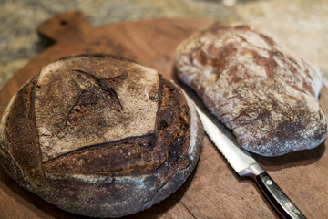 Bread on cutting board #3