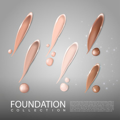 Foundation Skincare Cosmetic Realistic Template