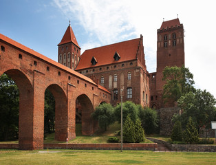 Fototapeta na wymiar Castle of Teutonic Order - residence of Bishopric of Pomesania in Kwidzyn. Poland