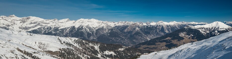 Fototapeta na wymiar Alpen Winter Panorama