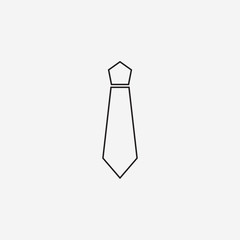 tie line icon, outline vector logo illustration, linear pictogra