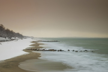 Snow beach