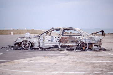 Burnt out car 8