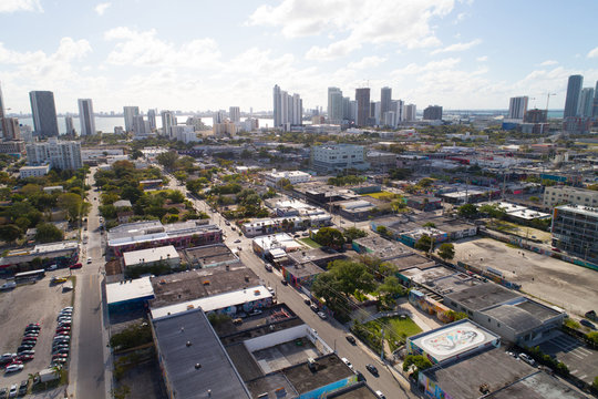 Aerial image of Wynwood Miami