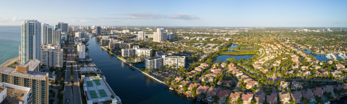 Aerial image of Hollywood Florida