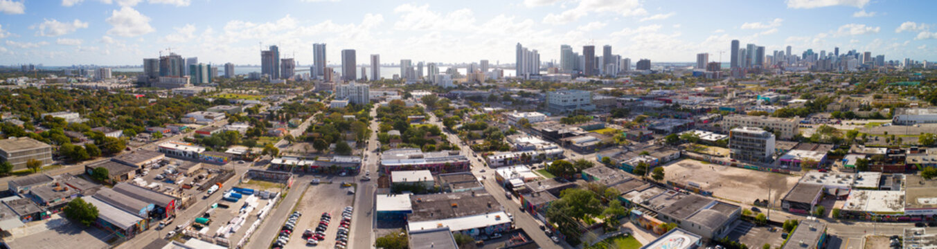 Aerial image of Wynwood Miami