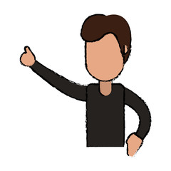 male boy joy celebration vector illustration eps 10