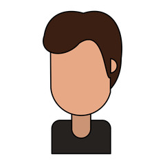 portrait male cartoon image vector illustration eps 10