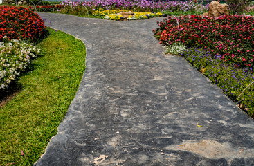 Concrete Pathway in garden