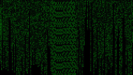 Matrix. The photograph is prepared in image processing software and coding. It consists of 7 layers.