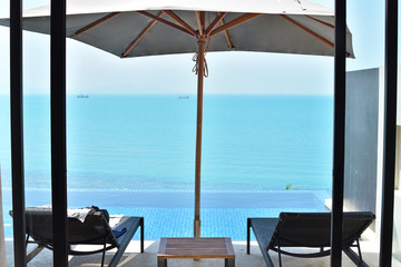 Swimming pool at luxury villa