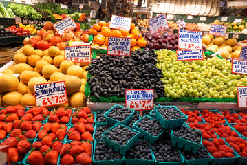 Delicious fresh fruit stall