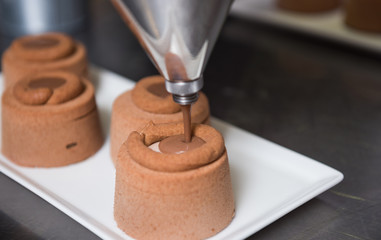 baking and cooking sweet chocolate and sweet deserts