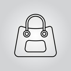 Handbag vector icon