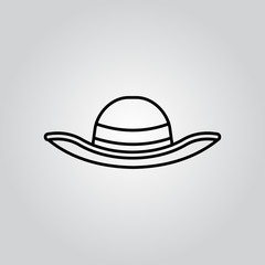 woman hat icon