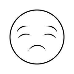 comic face emoticon isolated icon vector illustration design