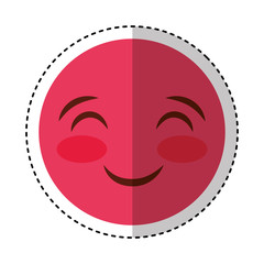 comic face emoticon isolated icon vector illustration design