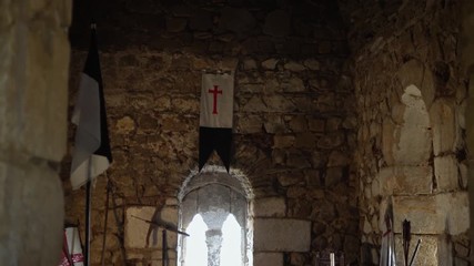 4K Castle medieval of Jerez de los Caballeros among the hills in Extremadura-Dan - Powered by Adobe