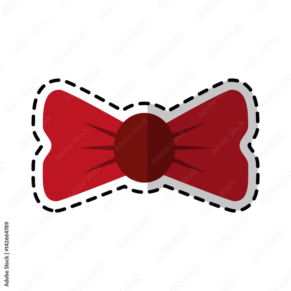 Poster bowtie accessory icon image vector illustration design