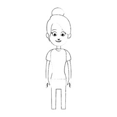 happy pretty woman icon image vector illustration design 