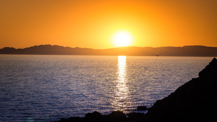 Obraz premium Sunset in Kino Bay