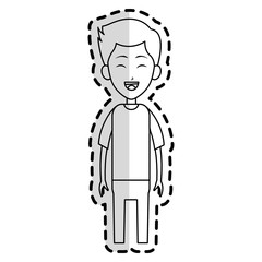 happy boy kid or child icon image vector illustration design 