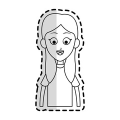happy girl kid or child icon image vector illustration design 