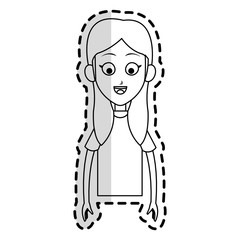 happy girl kid or child icon image vector illustration design 