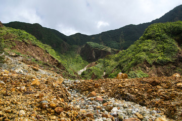 Dominica Mountain Landscape on Boiling Lake Hike 