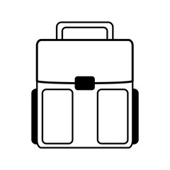 school bag isolated icon vector illustration design