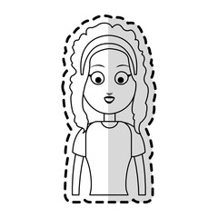 happy girl kid or child icon image vector illustration design 