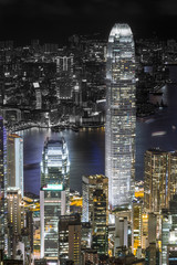 The Night Skyline of Hong Kong, a metropolitan
