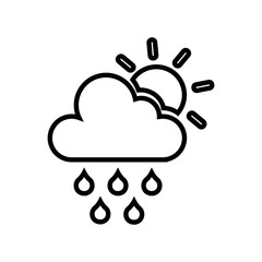 rain weather isolated icon vector illustration design