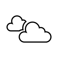 cloudy weather isolated icon vector illustration design