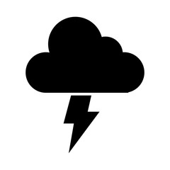 electric storm weather isolated icon vector illustration design