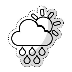 rain weather isolated icon vector illustration design