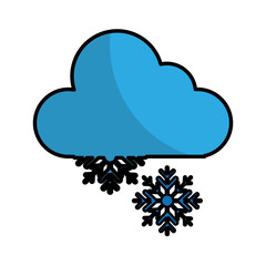 snow storm weather isolated icon vector illustration design