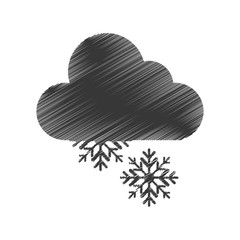 snow storm weather isolated icon vector illustration design