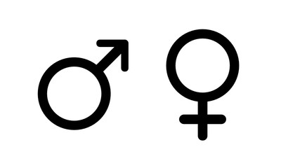 symbol mężczyzny i kobiety ikona - obrazy, fototapety, plakaty