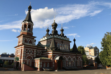 Obraz premium Beautiful chirch and blue sky