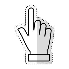 hand human index isolated icon vector illustration design