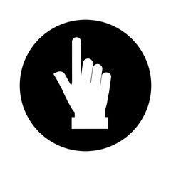 Obraz premium hand human index isolated icon vector illustration design