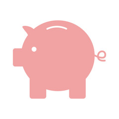 piggy savings isolated icon vector illustration design