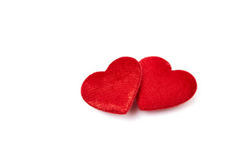 Two red hearts