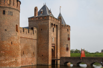 Medieval castle in Muiden, Netherlands