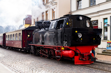Molli, Lokomotive durch Bad Doberan