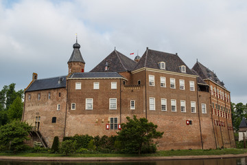 Fototapeta na wymiar Medieval Huis Bergh castle in 's-Heerenberg town, Netherlands
