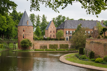 Fototapeta na wymiar Medieval Huis Bergh castle in 's-Heerenberg town, Netherlands