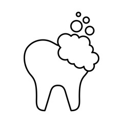 tooth clean isolated icon vector illustration design